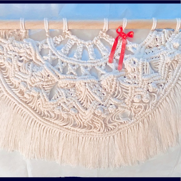 🌟HOST PICK🌟New Soul Embellish Handmade Bohemian Macrame Medallion Home Decor - Picture 4 of 16
